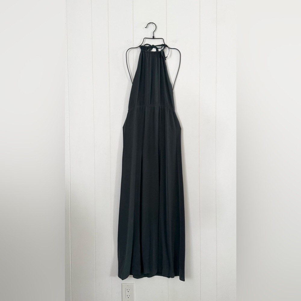Stone Cold Fox Onyx Maxi Slit Halter Dress Gown in Emerald Size 0 - Picture 5 of 15